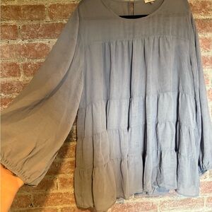 JODIFL Gray Tunic Top